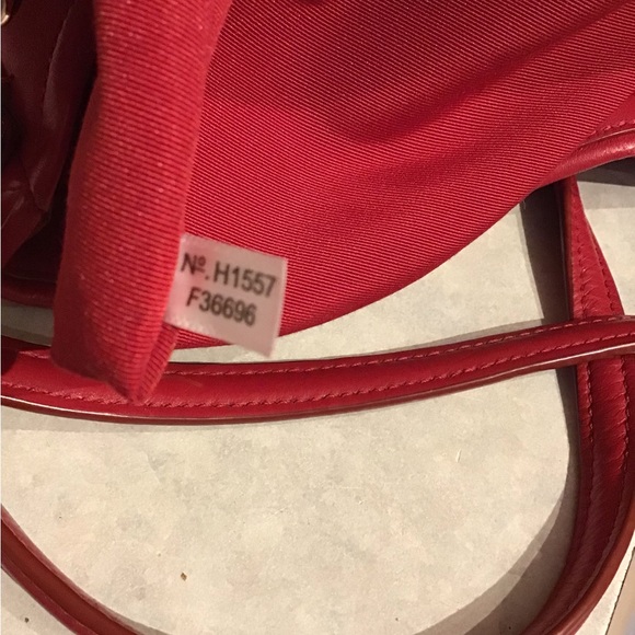 Coach Phoebe Shoulder Bag Red Quilted Leather - Picture 9 of 13